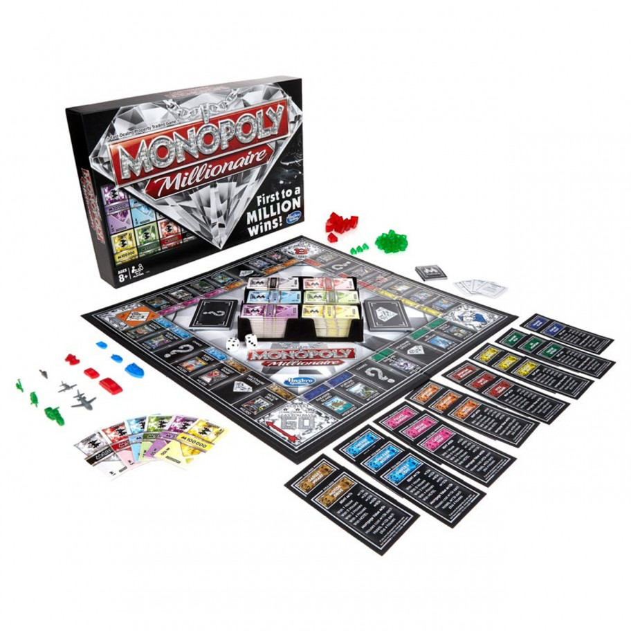 Настольная Игра Монополия Миллионеры на Английском Языке Monopoly Millionaires Hasbro 98838