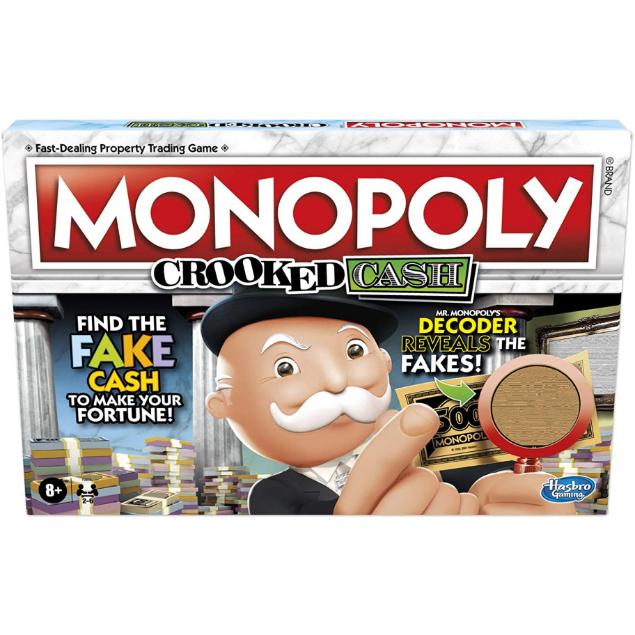 Настольная Игра Монополия С Фальшивыми Деньгами и Декодером на Английском Языке Monopoly Classic Decoder Hasbro F2674