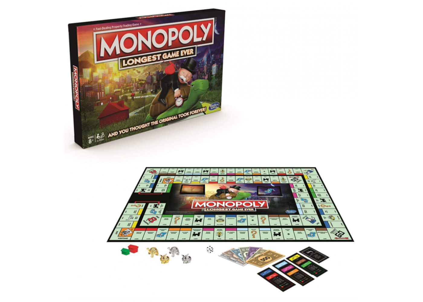 Купить Настольная Игра Монополия 2 Круга Поля на Английском Языке Monopoly  Longest Game Ever Hasbro E8915 по цене 1 130 грн. от производителя