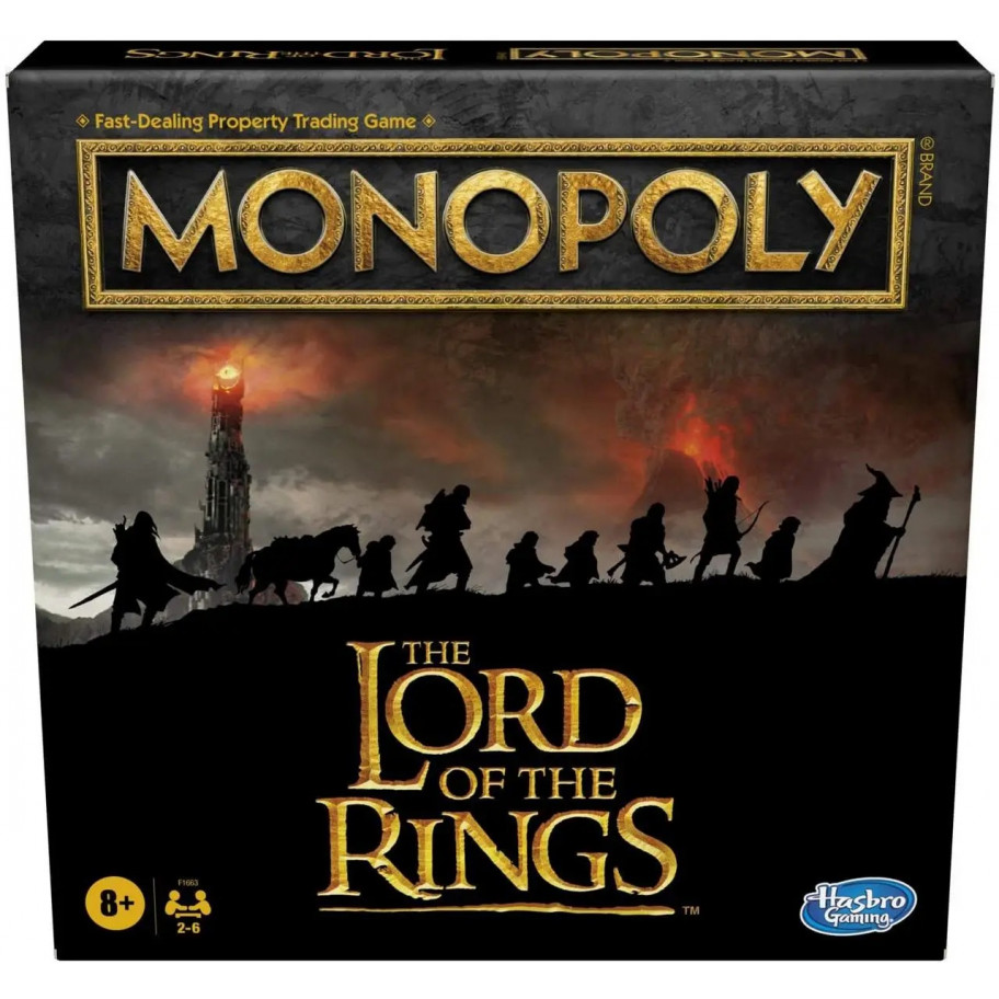 Настільна Гра (прим'ята коробка) Володар Перстнів на Англійській мові Monopoly The Lord of The Rings Hasbro BF1663