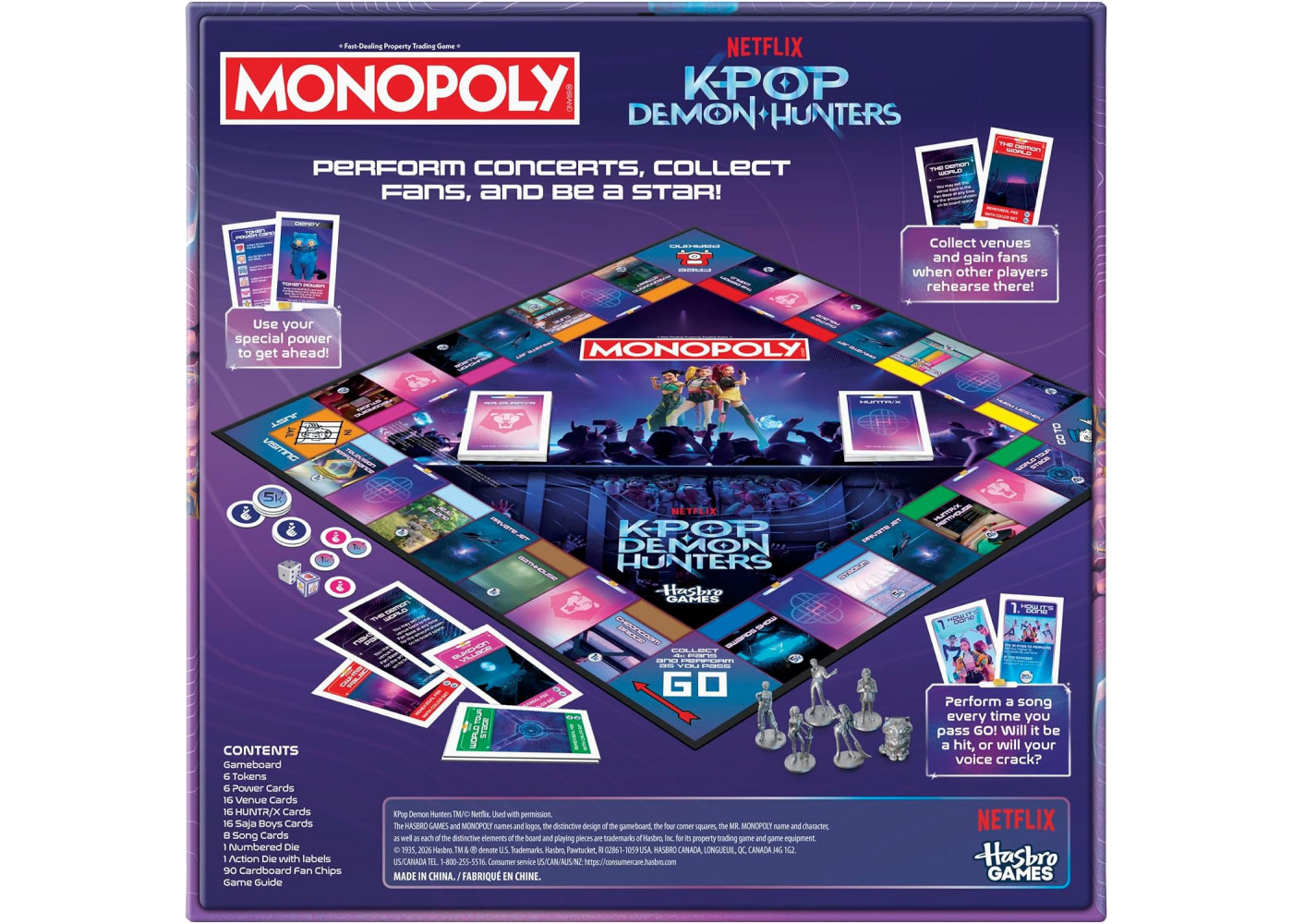 Монополія Кейпоп Мисливці на Демонів Англійською Monopoly K-Pop Demon Hunters Hasbro G4601