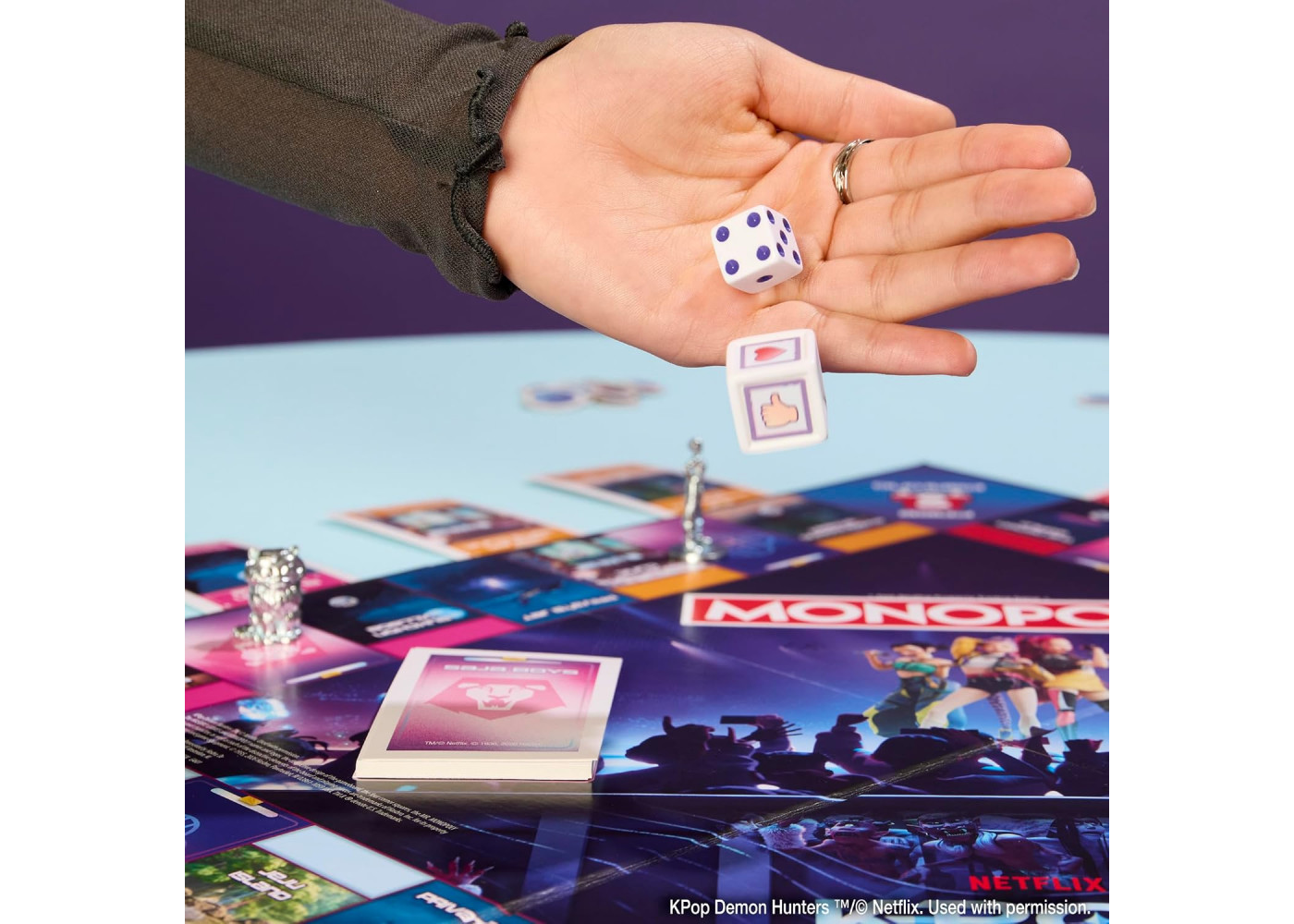 Монополія Кейпоп Мисливці на Демонів Англійською Monopoly K-Pop Demon Hunters Hasbro G4601
