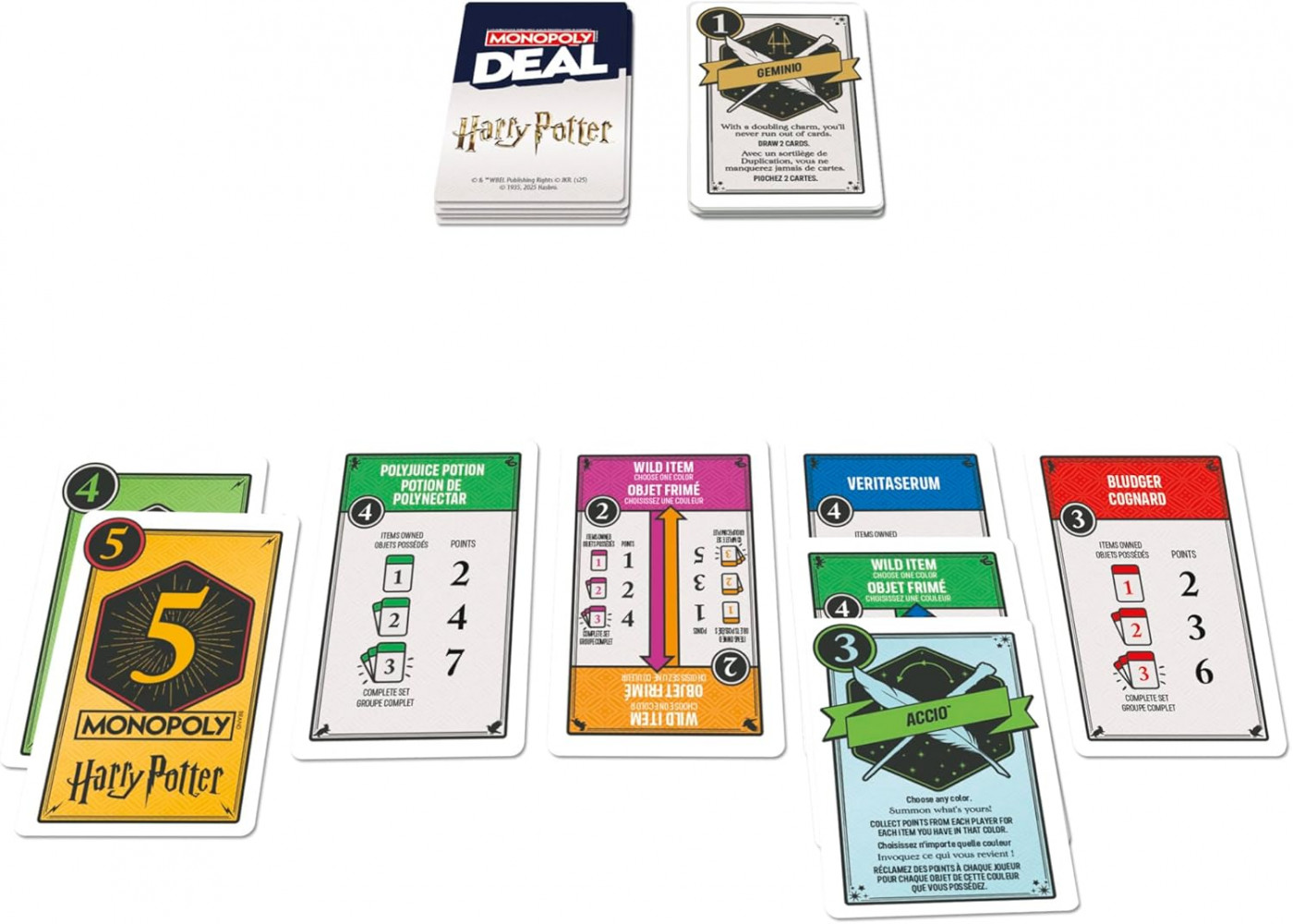 Монополия Сделка Волшебный Мир Гарри Поттера на английском Monopoly Deal Harry Potter Hasbro G0717