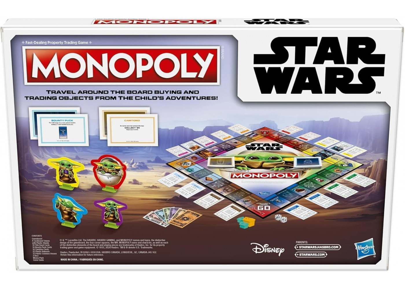 Монополія Мандалорець англійською мовою Зоряні Війни Monopoly The Mandalorian Star Wars Hasbro F2013