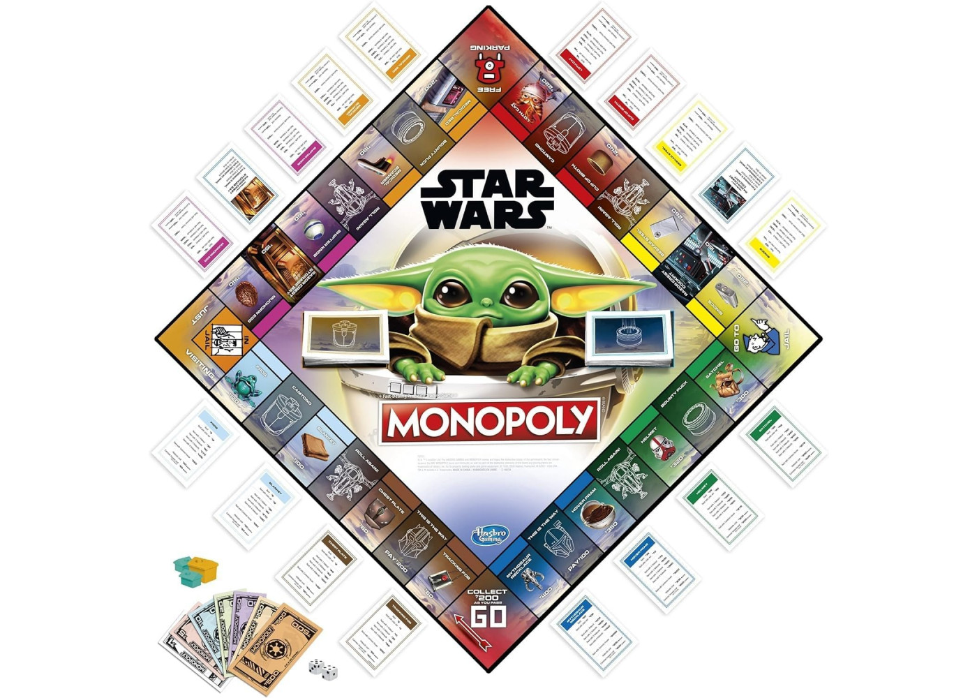 Монополія Мандалорець англійською мовою Зоряні Війни Monopoly The Mandalorian Star Wars Hasbro F2013