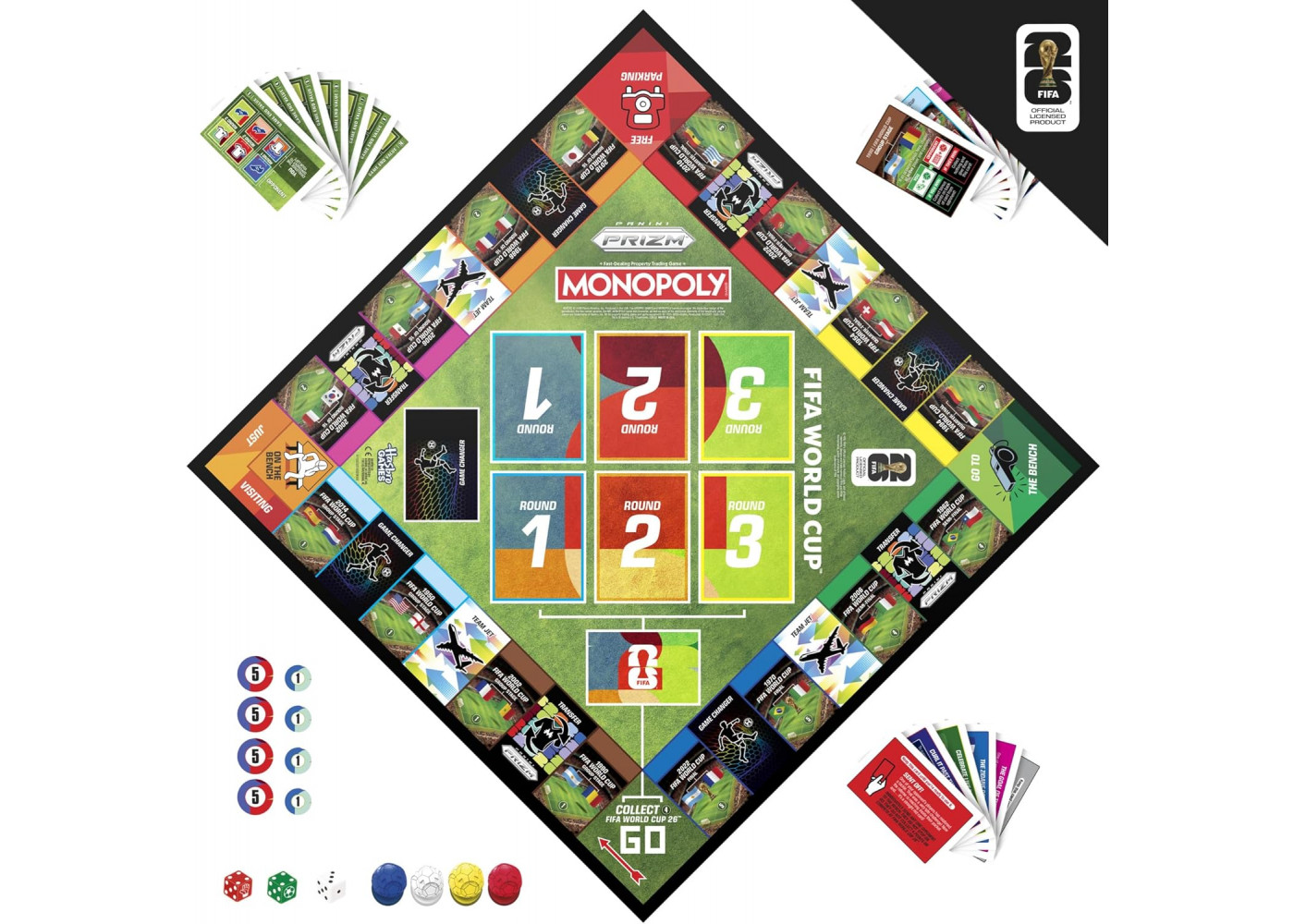 Монополія Чемпіонату Світу з Футболу Monopoly Panini Prizm FIFA World Cup Hasbro G2633