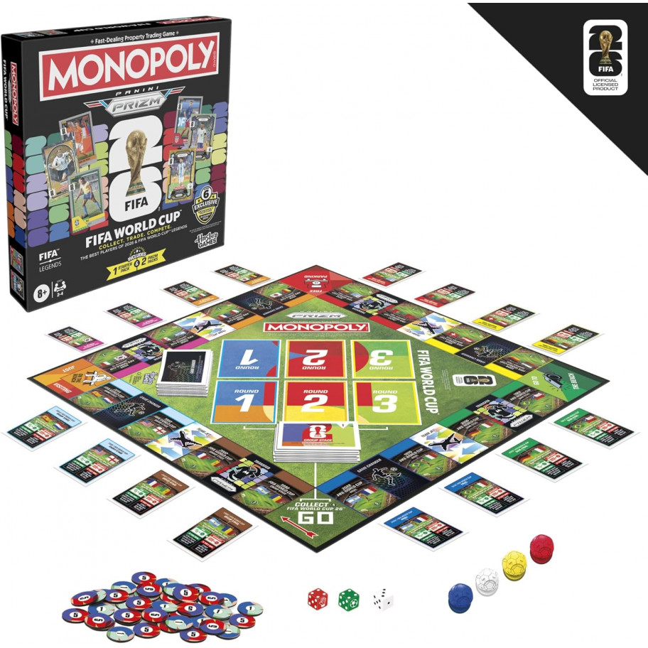 Монополія Чемпіонату Світу з Футболу Monopoly Panini Prizm FIFA World Cup Hasbro G2633
