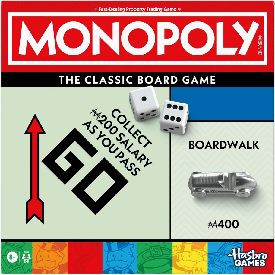 Настільна гра Монополія Англійською Monopoly Classic Hasbro G0009