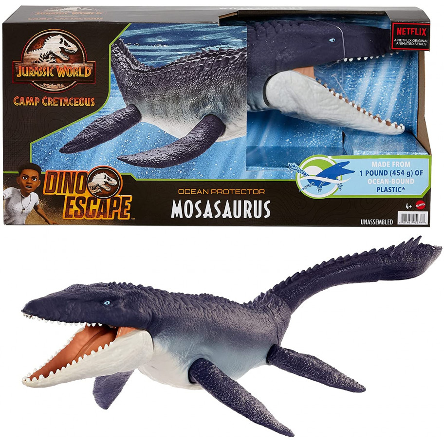Динозавр Мозазавр Світ Юрського Періоду Jurassic World Real Feel Mosasaurus Mattel GXC09