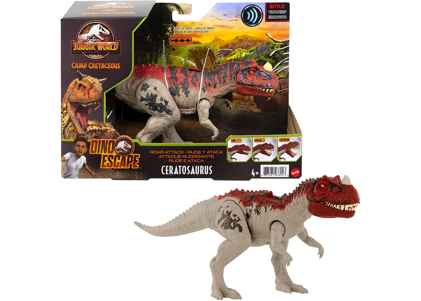 Купить Динозавр Цератозавр Мир Юрского Периода Jurassic World Cretaceous  Mattel GWD07 по цене 999 грн. от производителя