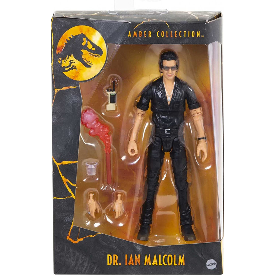 Фигурка Ян Малкольм Мир Юрского Периуда Jurassic World Amber Collection Ian Malcolm Mattel GCV06