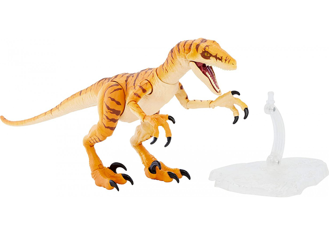 Фигурка Динозавр Велоцираптор Тигр Мир Юрского Периода Jurassic World Velociraptor Tiger Amber Collrction GWP85