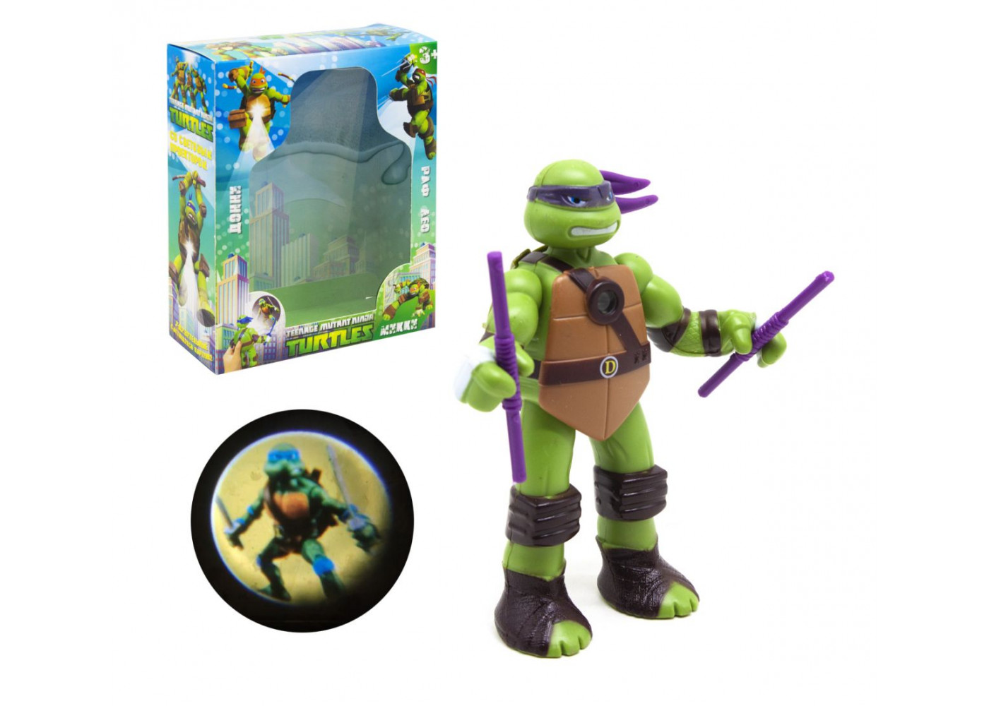 Фигурка Донателло Черепашки-ниндзя 14,5 см с боевым оружием Donatello Ninja Turtles Haowan 810005-2