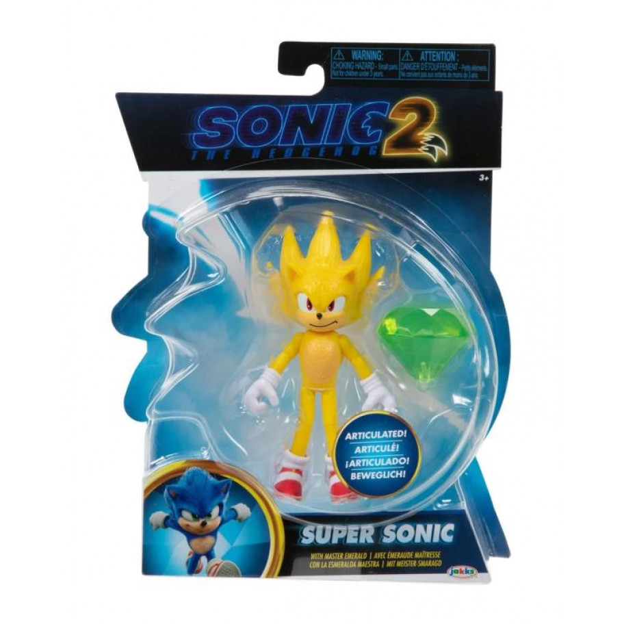 Фігурка Їжачок Сонік 2 Супер Сонік Sonic The Hedgehog 2 Super Sonic Jakks 41497