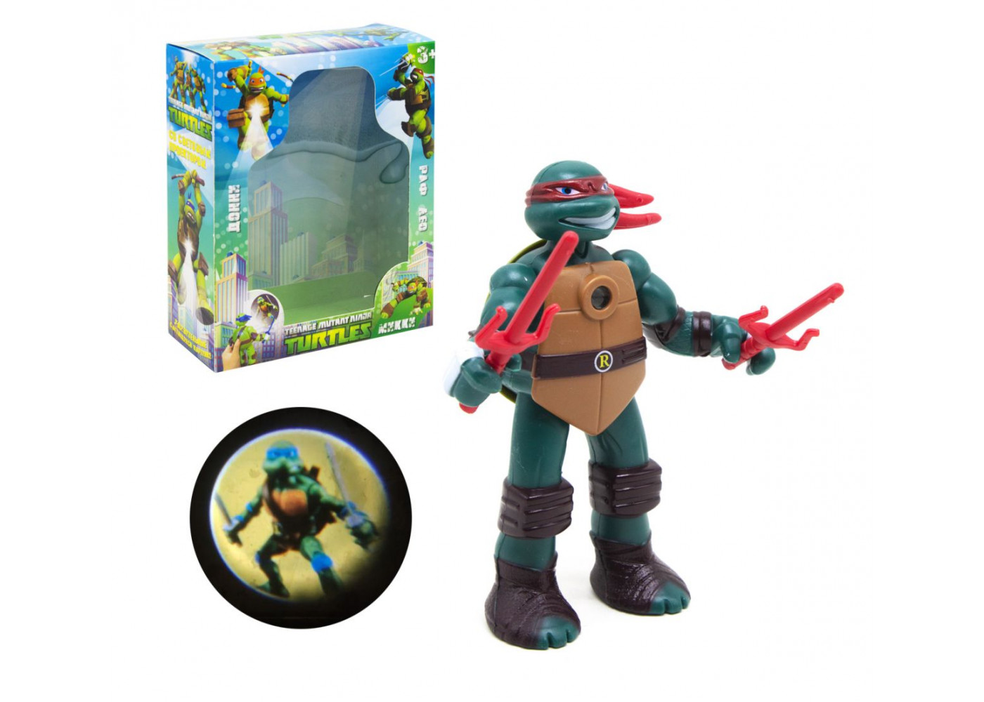 Фигурка Рафаэль Черепашки-ниндзя 14,5 см с боевым оружием Raphael Ninja Turtles Haowan 123427