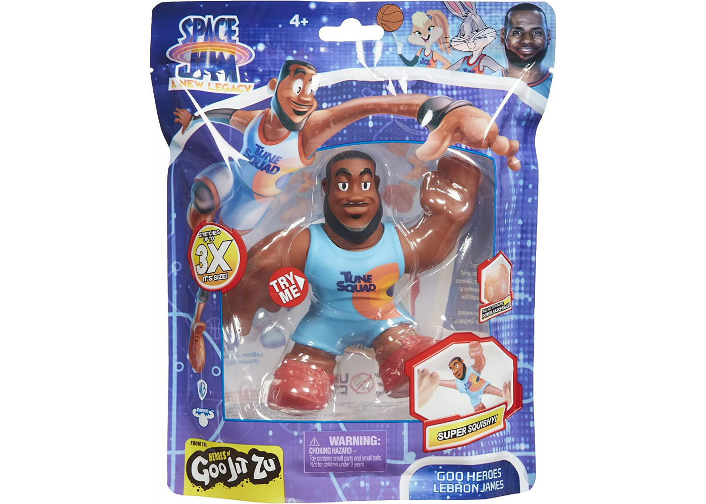 Фігурка Стретч-Антистрес Goo Jit Zu Космічний Джем Леброн Джеймс Space Jam Lebron James 14594