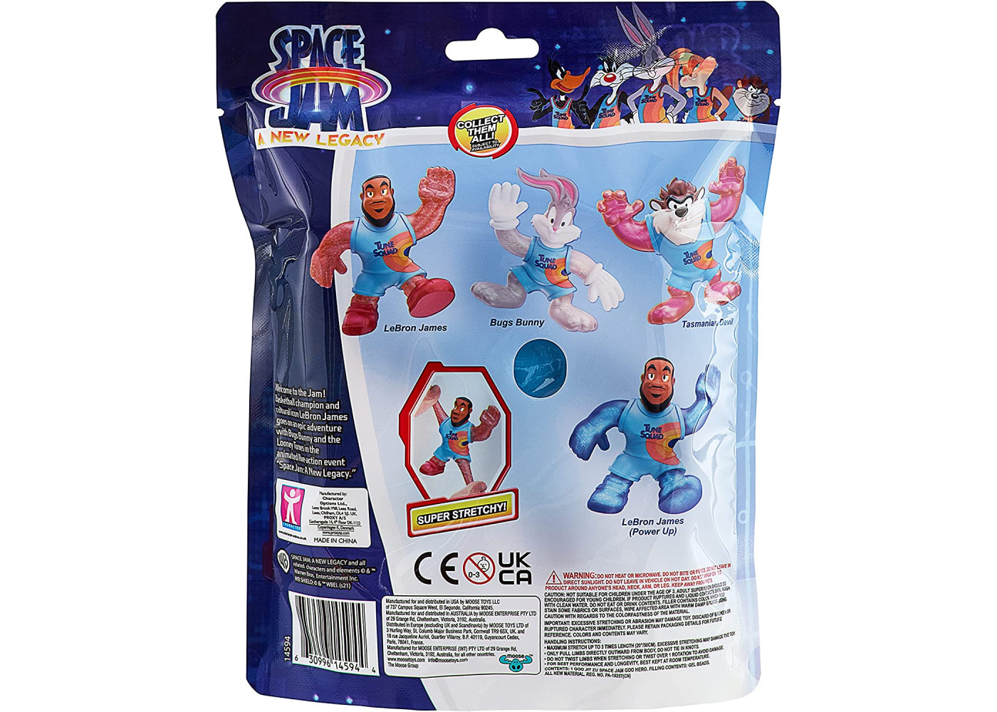 Фігурка Стретч-Антистрес Goo Jit Zu Космічний Джем Леброн Джеймс Space Jam Lebron James 14594