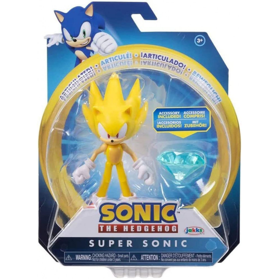 Фігурка Їжачок Сонік 2 Супер Сонік Sonic The Hedgehog 2 Super Sonic Jakks 41237