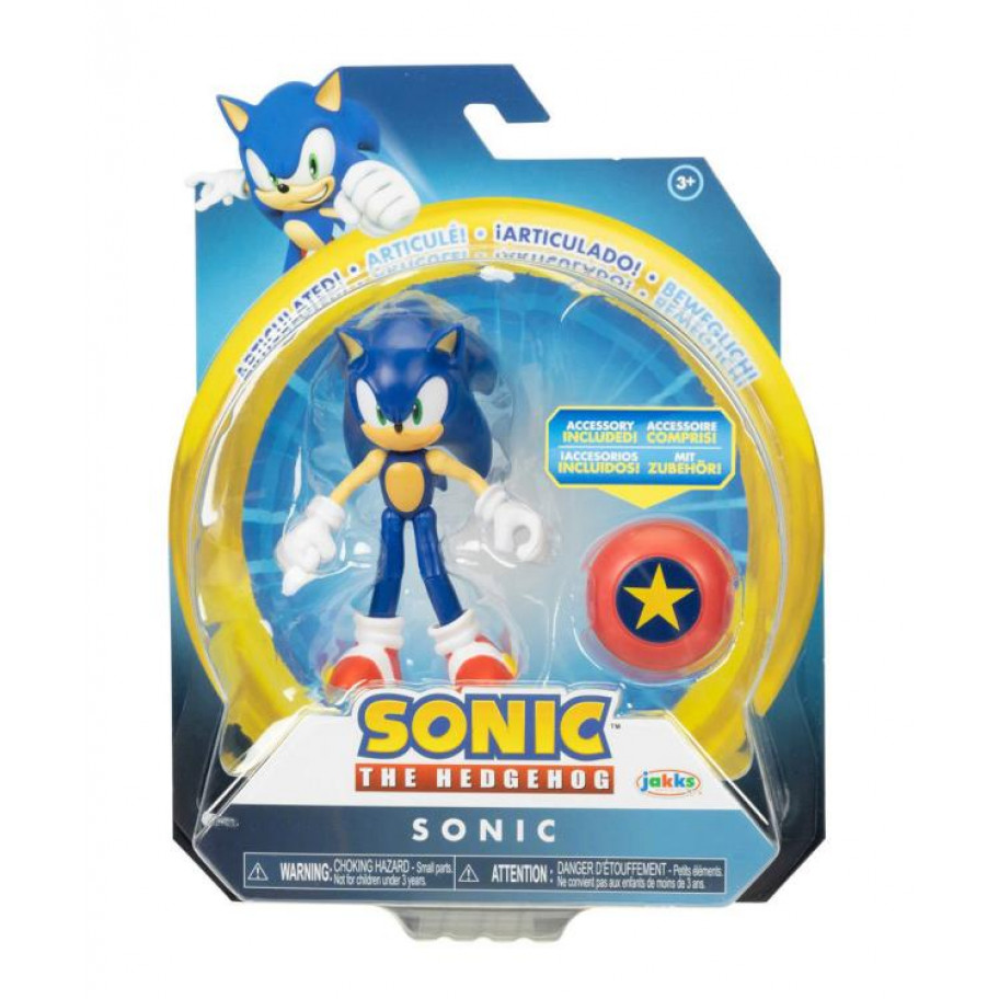 Фігурка Їжачок Соник з диском Sonic The Hedgehog Sonic Jakks 40384