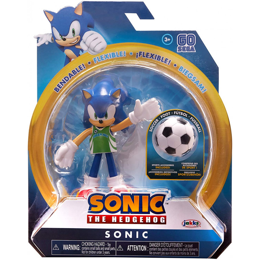 Фигурка Ёжик Соник Футбол Sonic The Hedgehog Soccer Jakks 96403