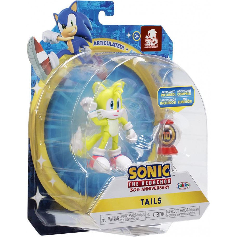 Фігурка Їжачок Сонік: Сучасне Лисеня Тайлз Sonic The Hedgehog Modern Tails Jakks 409034
