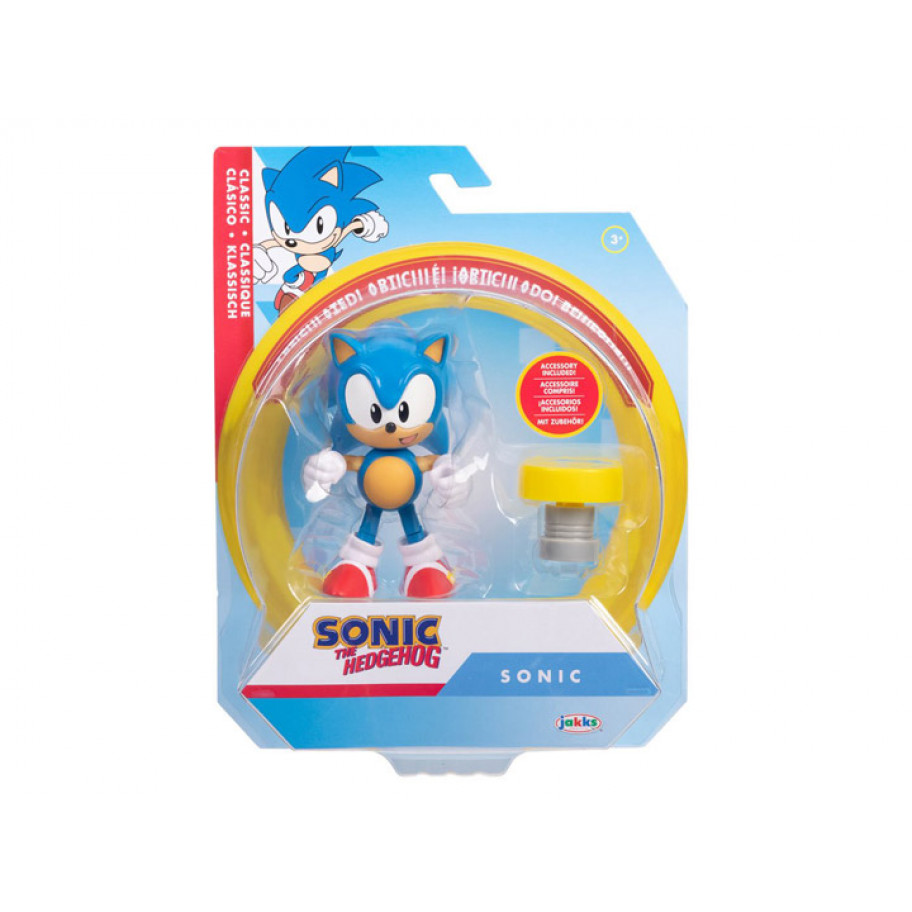 Фігурка Їжачок Сонік Sonic The Hedgehog Sonic with Yellow Spring Jakks 41484