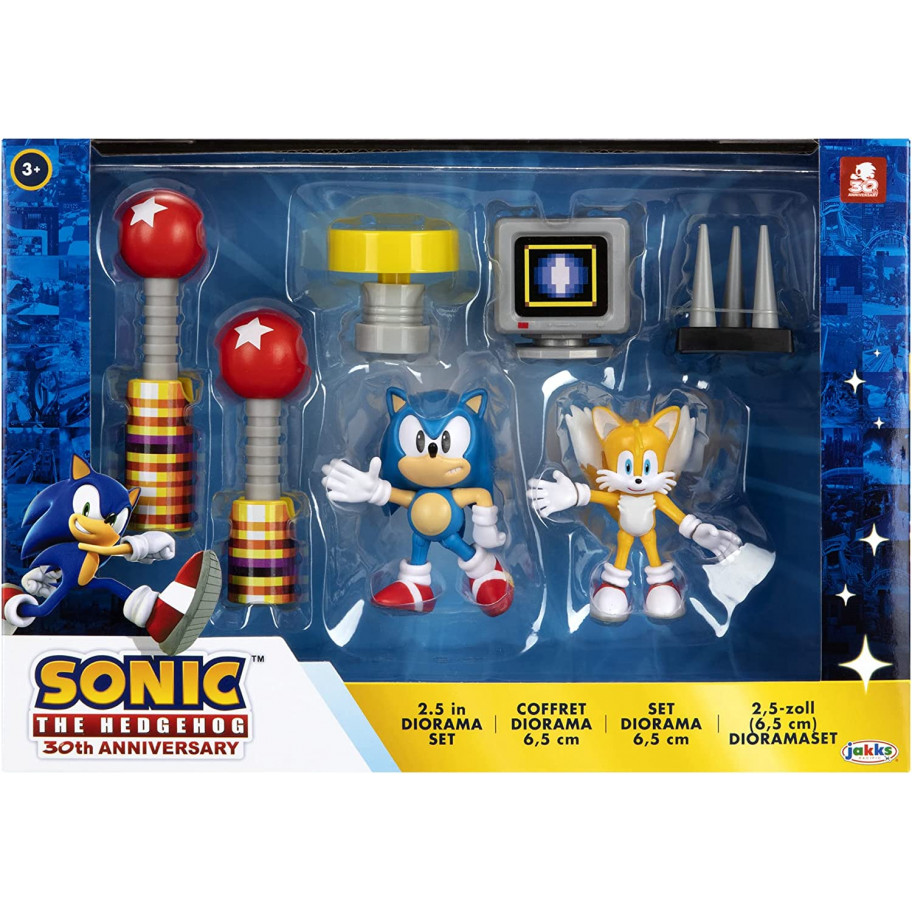 Фігурка Їжачок Сонік та Тейлз Діорама Sonic The Hedgehog Diorama Jakks 40925