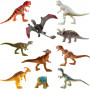 Мини Фигурки Динозавров 10 шт для поедания Индоминус Рекс Dinos Mattel GRH71