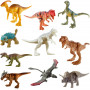 Мини Фигурки Динозавров 10 шт для поедания Индоминус Рекс Dinos Mattel GRH71