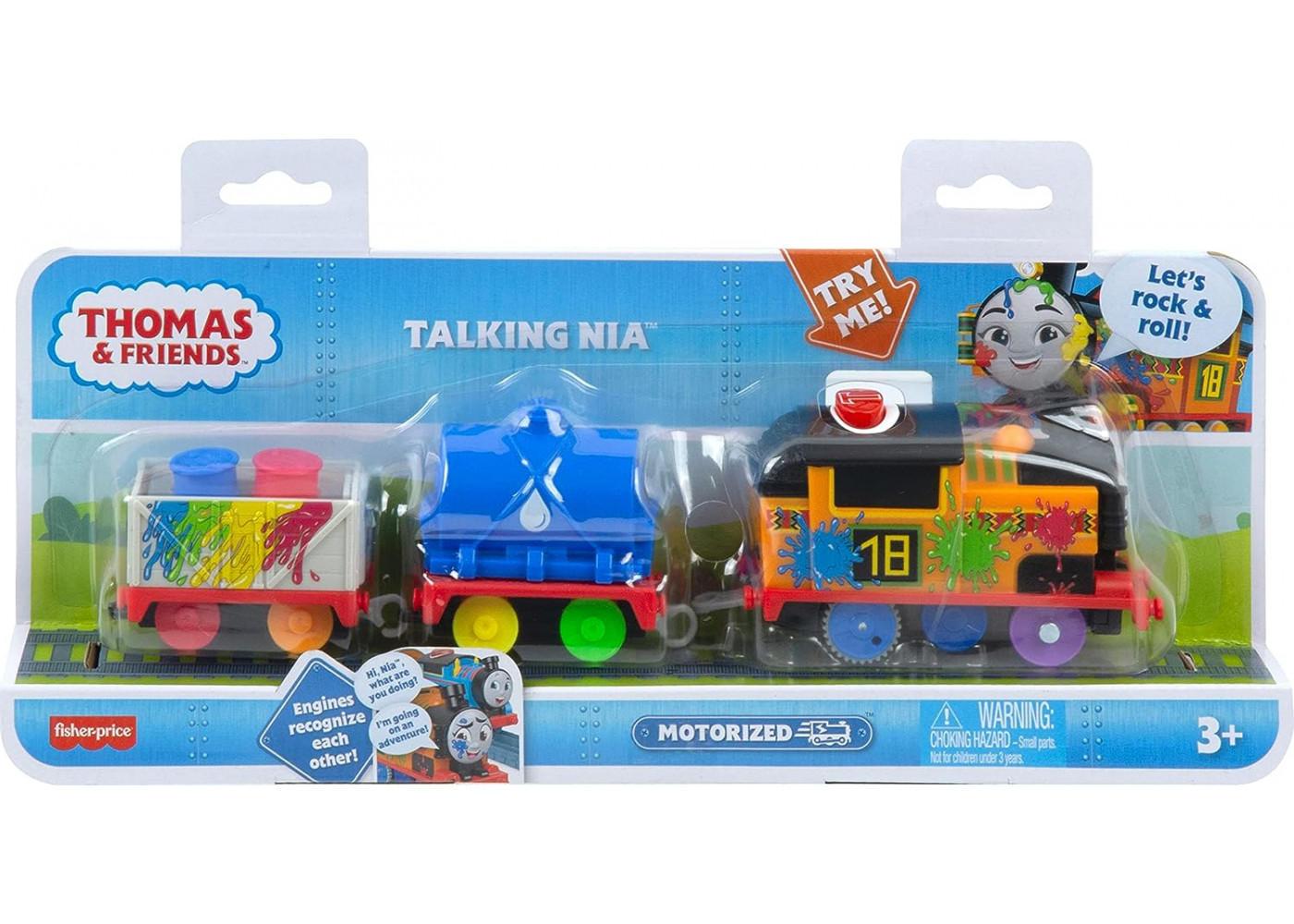 Моторизований Паровозик Нія зі Звуком Thomas & Friends Talking Nia Fisher-Price HHN23