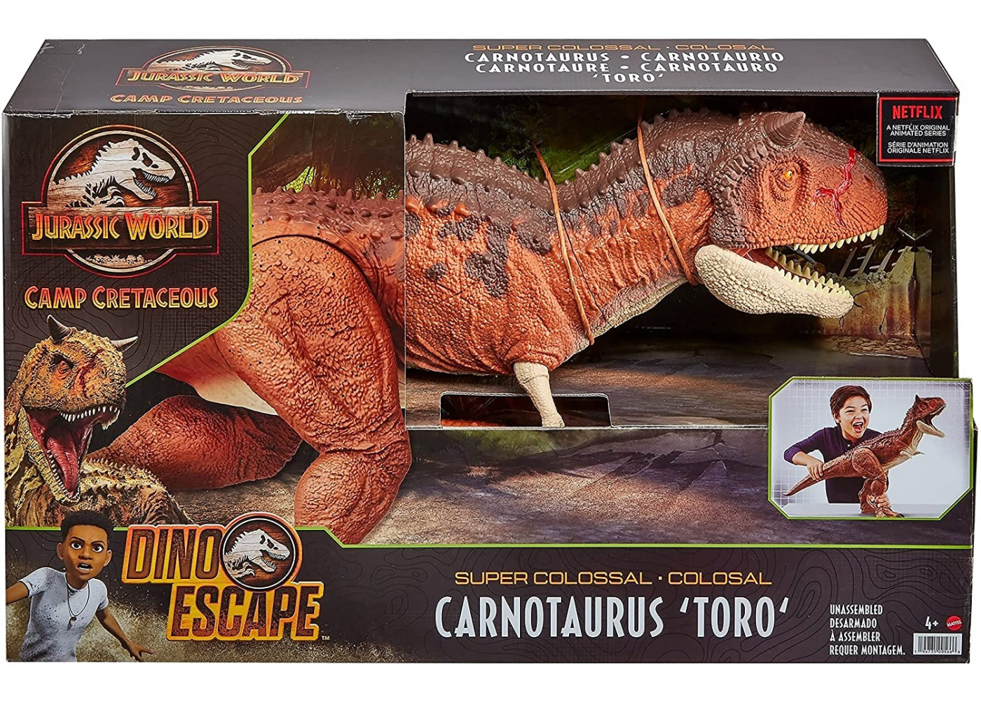 Огромный Динозавр Карнотавр торо 91 см Jurassic World Carnotaurus Toro Mattel HBY86