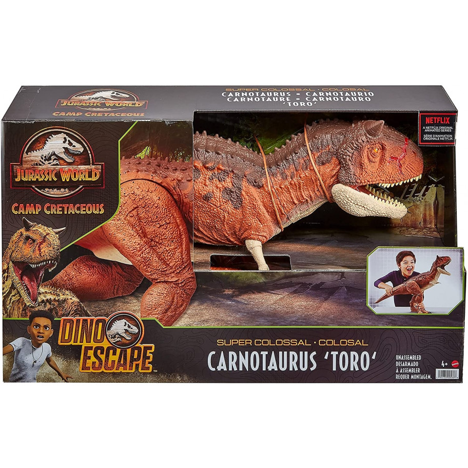 Огромный Динозавр Карнотавр торо 91 см Jurassic World Carnotaurus Toro ​Mattel HBY86