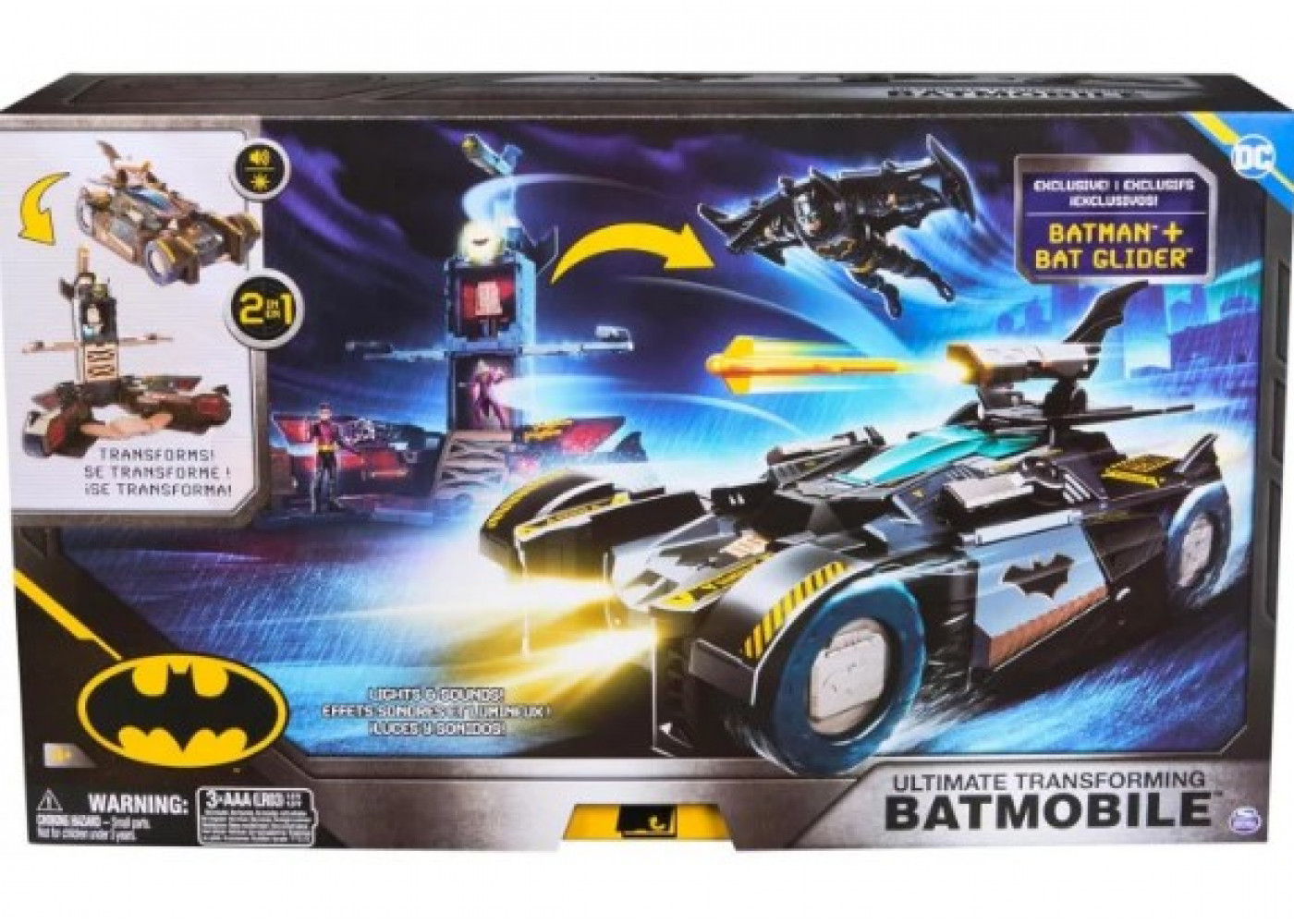 Набір (Прим'ята Коробка) Бетмобіль-Трансформер з фігуркою Бетмен Transforming Batmobile Spin Master B6070131