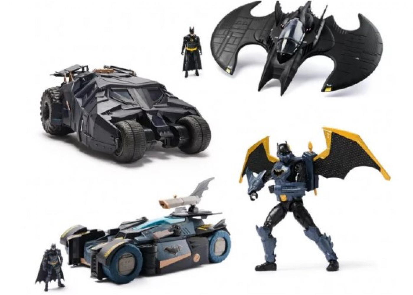 Набір (Прим'ята Коробка) Бетмобіль-Трансформер з фігуркою Бетмен Transforming Batmobile Spin Master B6070131