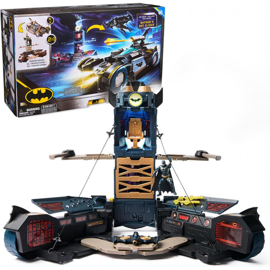 Набір (Уцінка) Бетмобіль-Трансформер з фігуркою Бетмен Transforming Batmobile Spin Master B6070131B