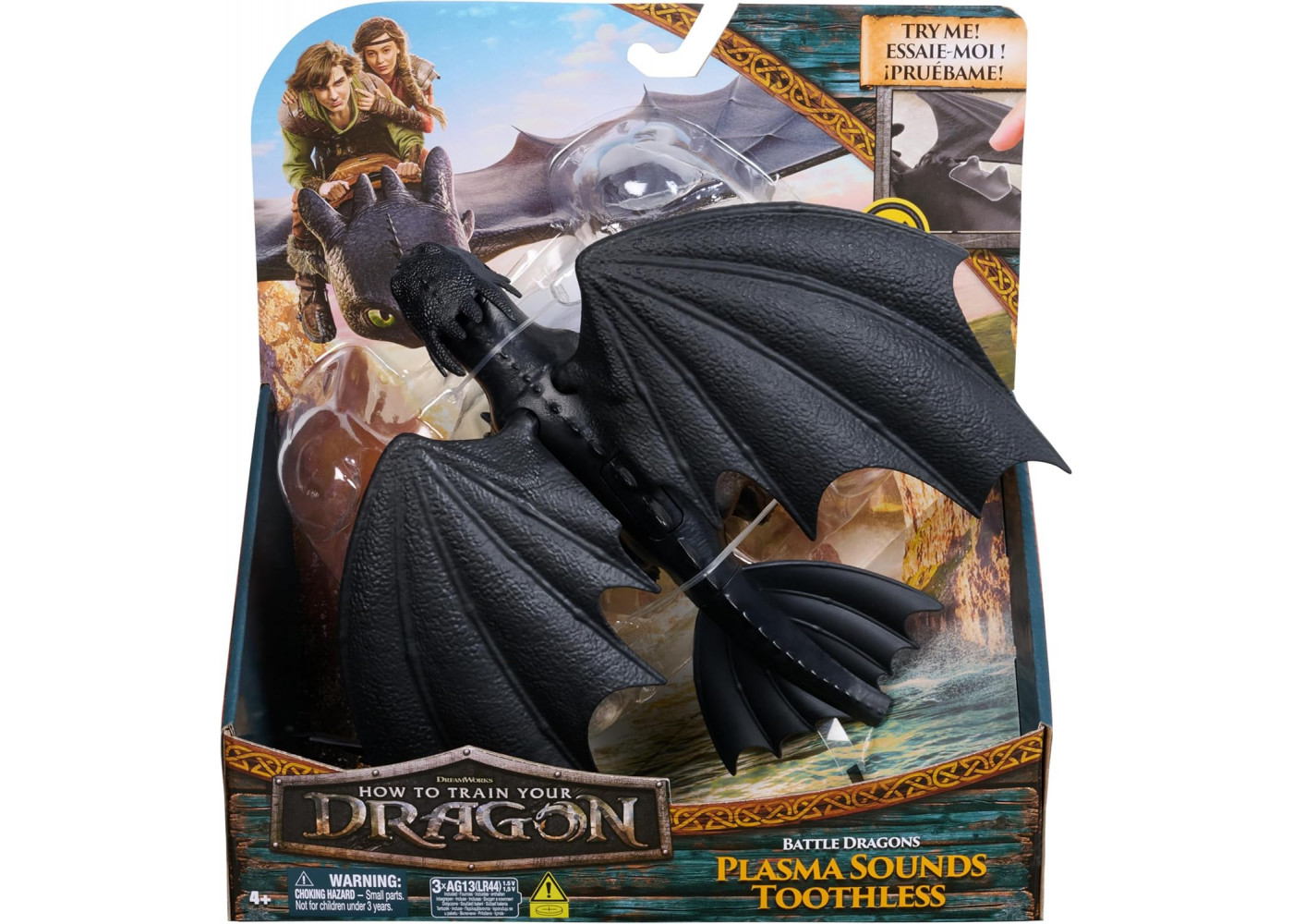 Фигурка Беззубик 33 см со Звуком DreamWorks Dragons Dragons Plasma Sounds Toothless Spin Master 6074241
