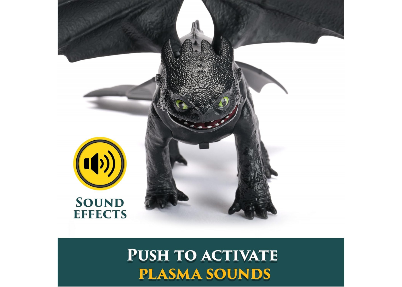 Фигурка Беззубик 33 см со Звуком DreamWorks Dragons Dragons Plasma Sounds Toothless Spin Master 6074241
