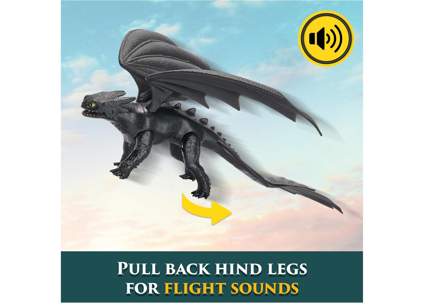 Фигурка Беззубик 33 см со Звуком DreamWorks Dragons Dragons Plasma Sounds Toothless Spin Master 6074241
