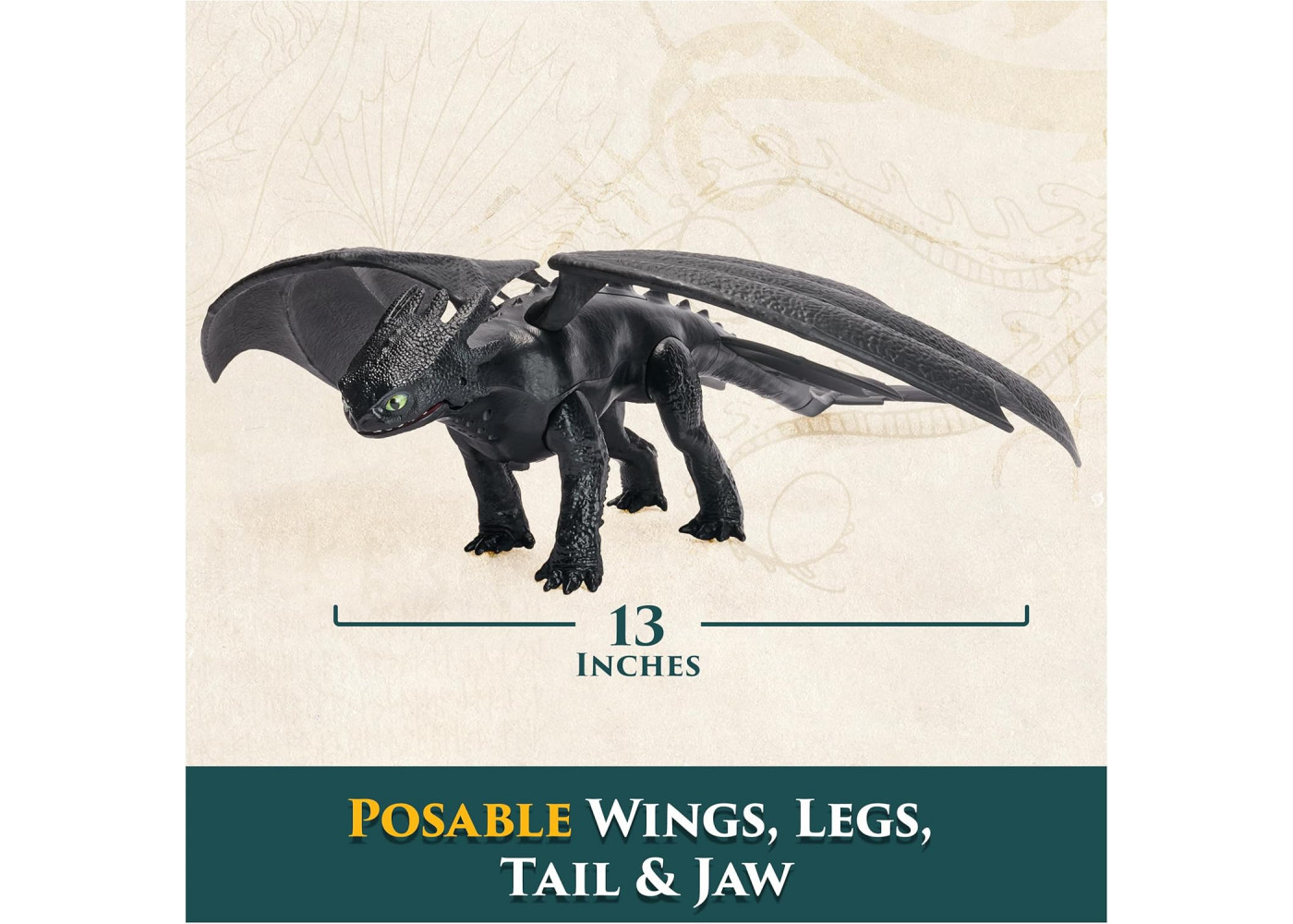 Фигурка Беззубик 33 см со Звуком DreamWorks Dragons Dragons Plasma Sounds Toothless Spin Master 6074241

