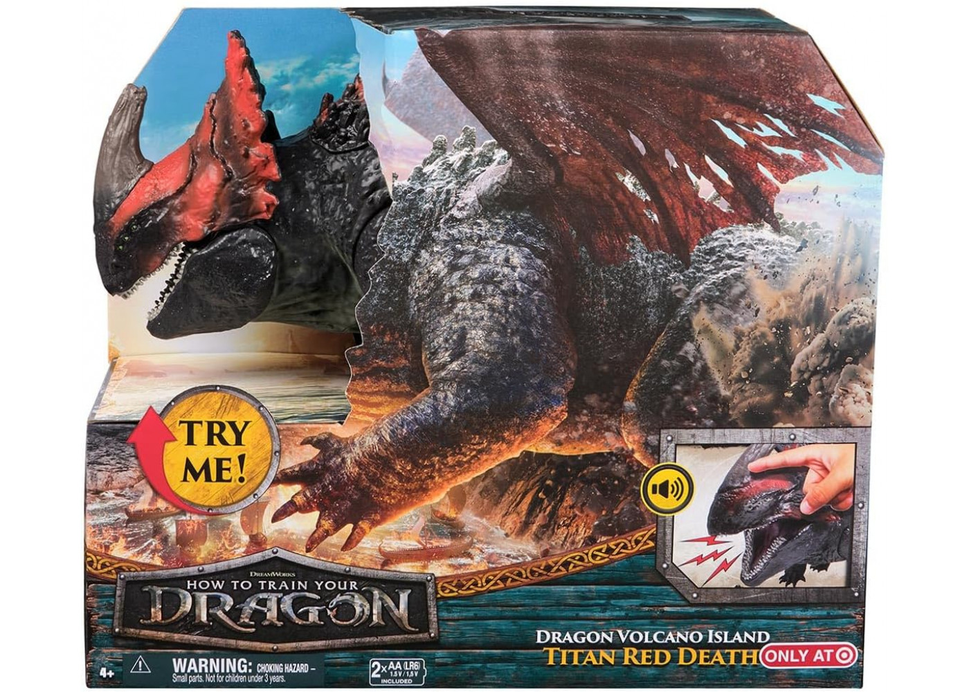 Фигурка Дракон Титан Красная Смерть со Звуком How to Train Your Dragon Titan RED Death Spin Master 6072814