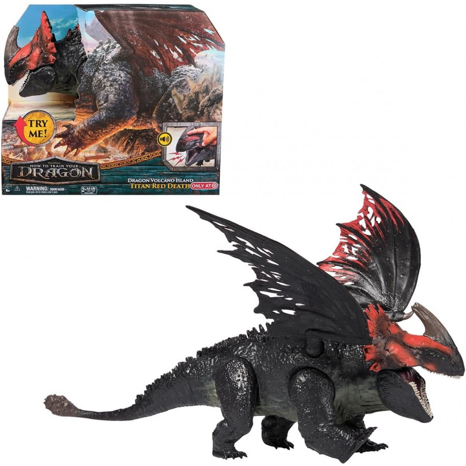 Фигурка Дракон Титан Красная Смерть со Звуком How to Train Your Dragon Titan RED Death Spin Master 6072814