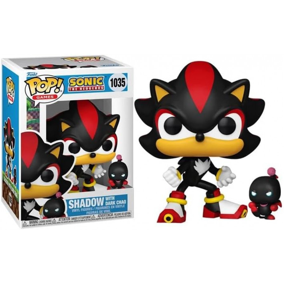 Фигурка Фанко Шедоу и Темный Чао Соник №1035 Sonic Shadow with Dark Chao Funko 80308