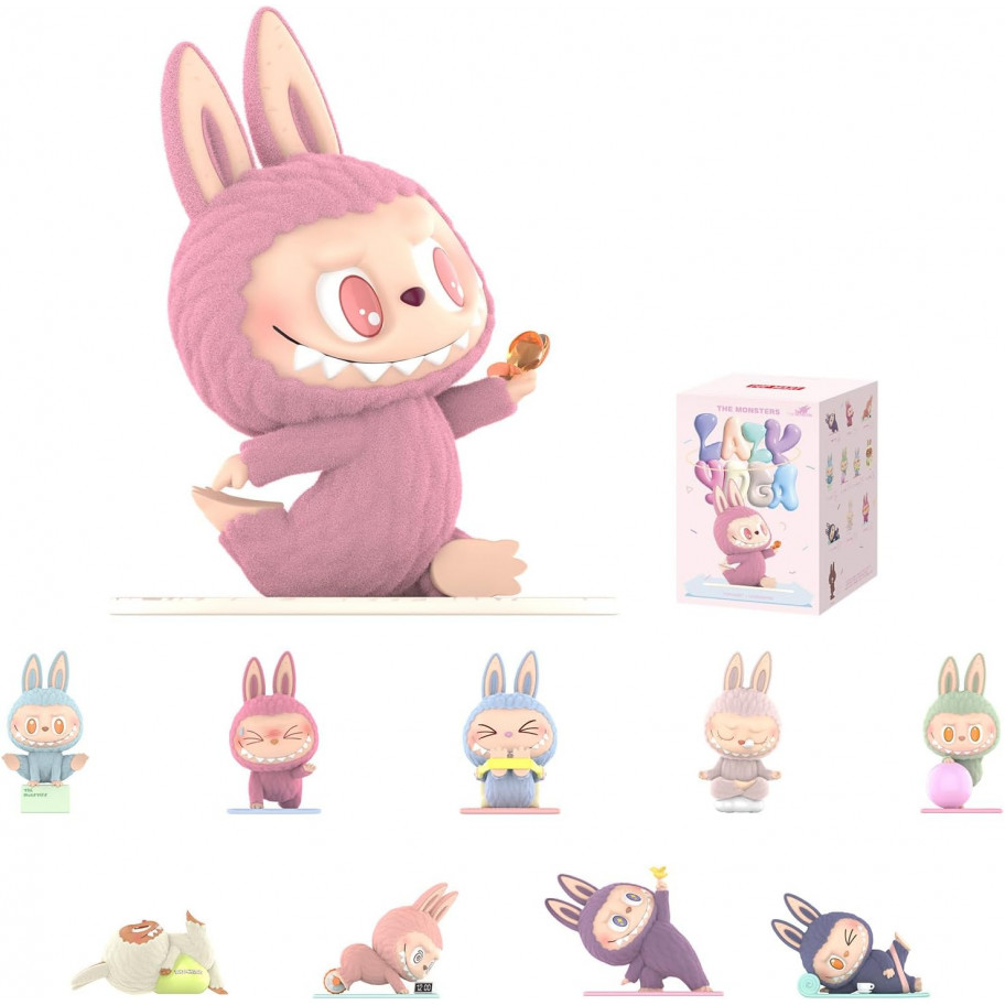 Фигурка Labubu Монстры Ленивая Йога Blind Box The Monsters Lazy Yoga POP MART PMLY12
