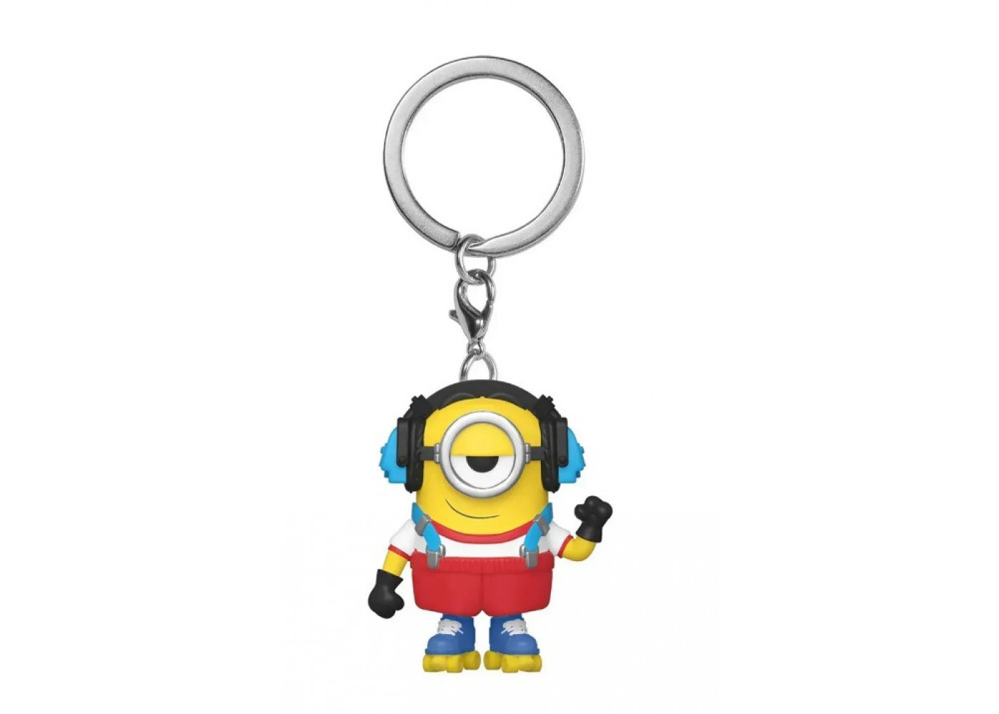 Брелок Фигурка Фанко Миньоны 2 Стюарт на Роликах Minions 2 Stuart Roller Skating Keychain Funko 47797