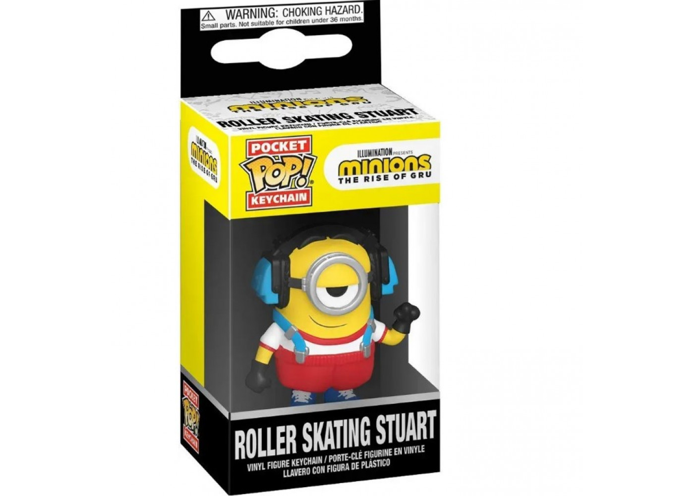 Брелок Фигурка Фанко Миньоны 2 Стюарт на Роликах Minions 2 Stuart Roller Skating Keychain Funko 47797