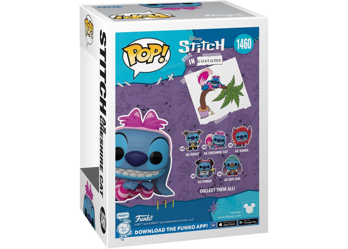 Фігурка Фанко Стіч в Образі Чеширського Кота Дісней №1460 Disney Stitch in Costume Funko 75163