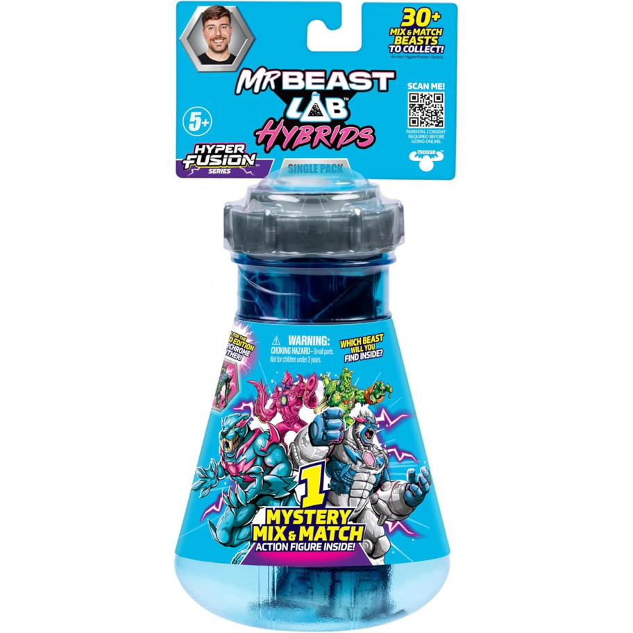 Фігурка-сюрприз Пантера Лабораторія Містера Біста  MrBeast Lab Mix & Match Moose Toys 24902