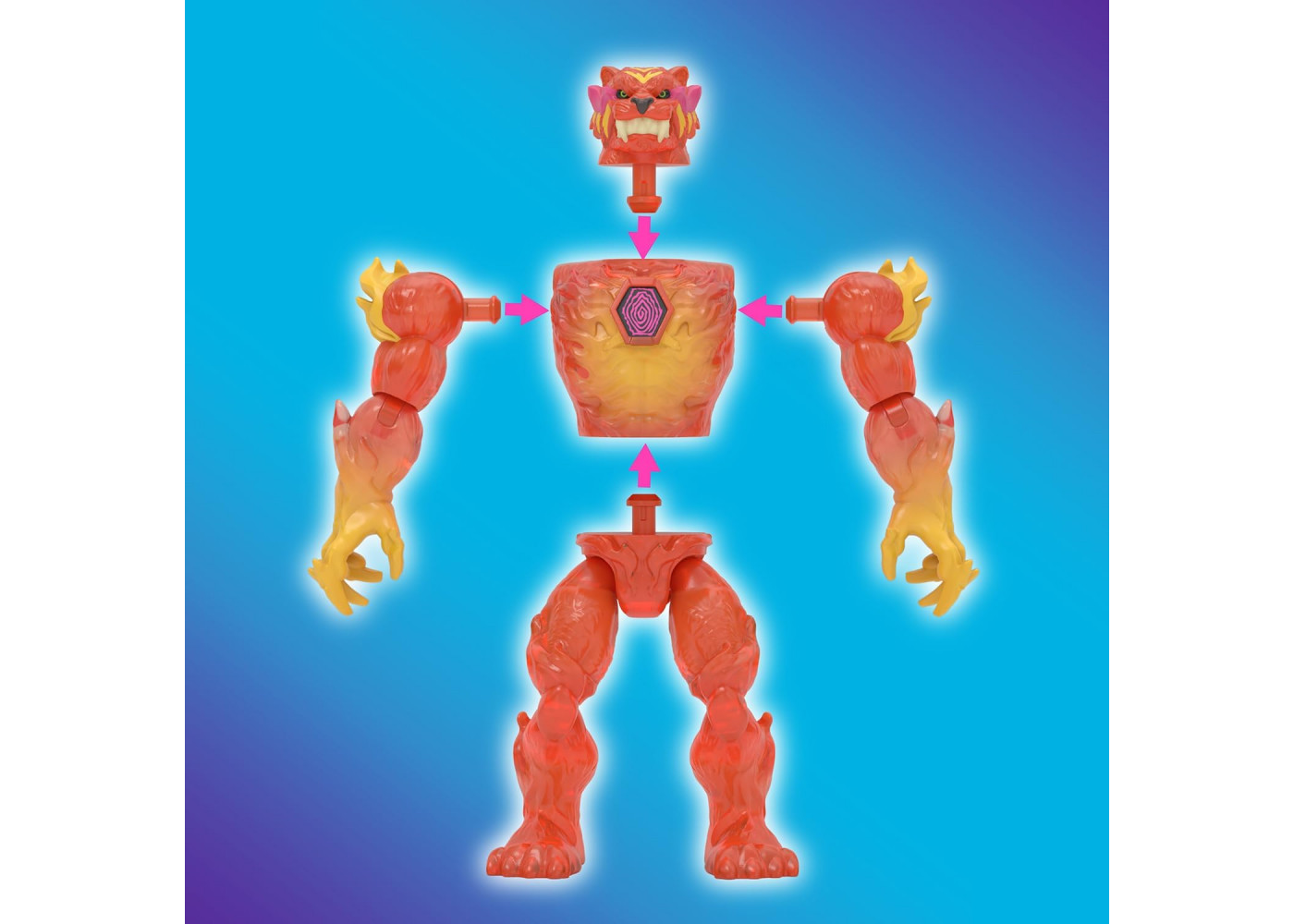 Мега-набор гибридов Мистера Биста MrBeast Lab Create 5 Mix & Match Action Figures Moose Toys 24910