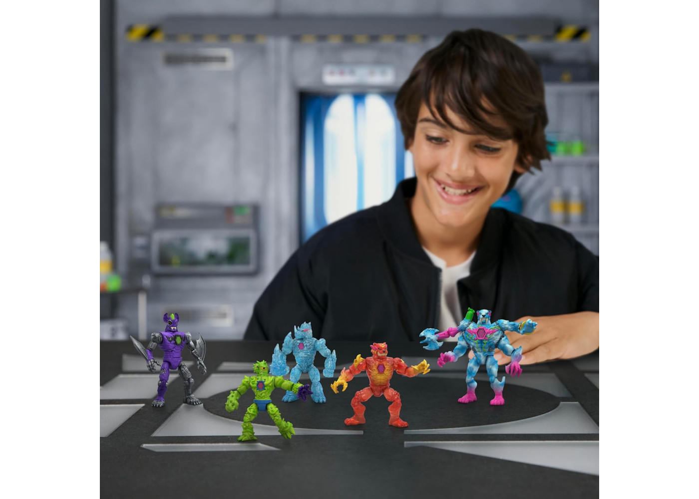 Мега-набор гибридов Мистера Биста MrBeast Lab Create 5 Mix & Match Action Figures Moose Toys 24910