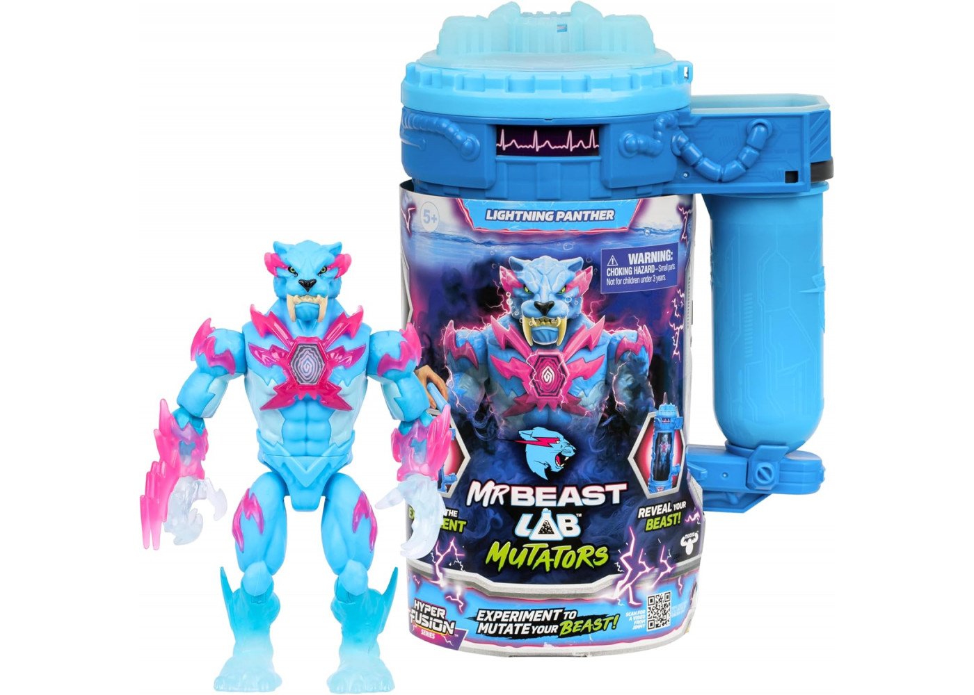 Фигурка Пантера Лаборатория Мистера Биста MrBeast Lab Experiment Create Lightning Panthert Moose Toys 25007